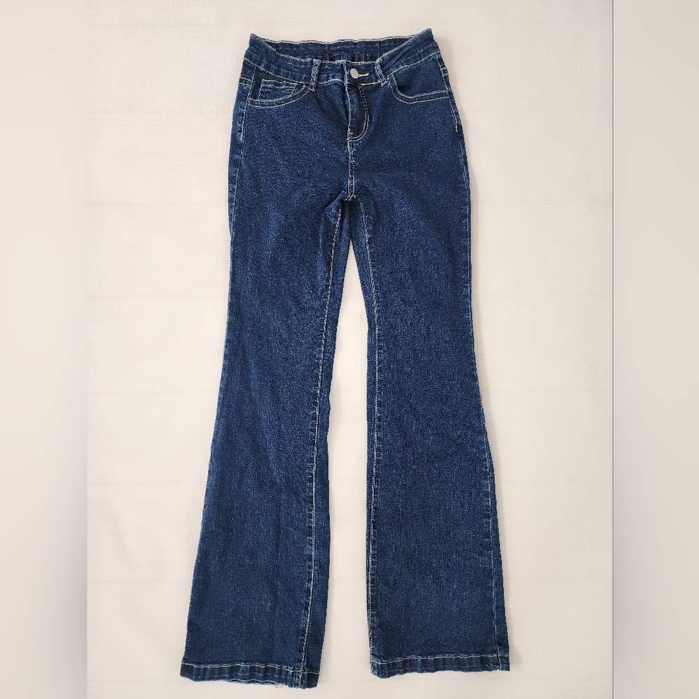 SHEIN Dark Blue Denim Jeans